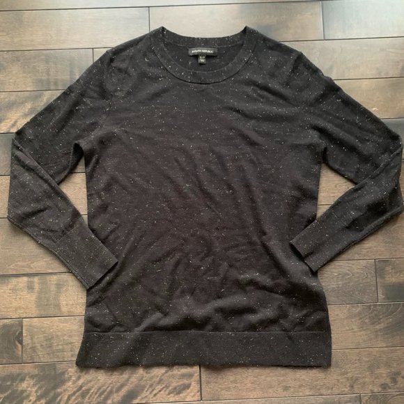 Banana Republic Crewneck Sweater Gold Fleck - Picture 1 of 2